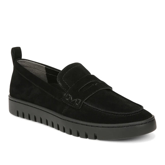 Uptown Loafer - Black Suede