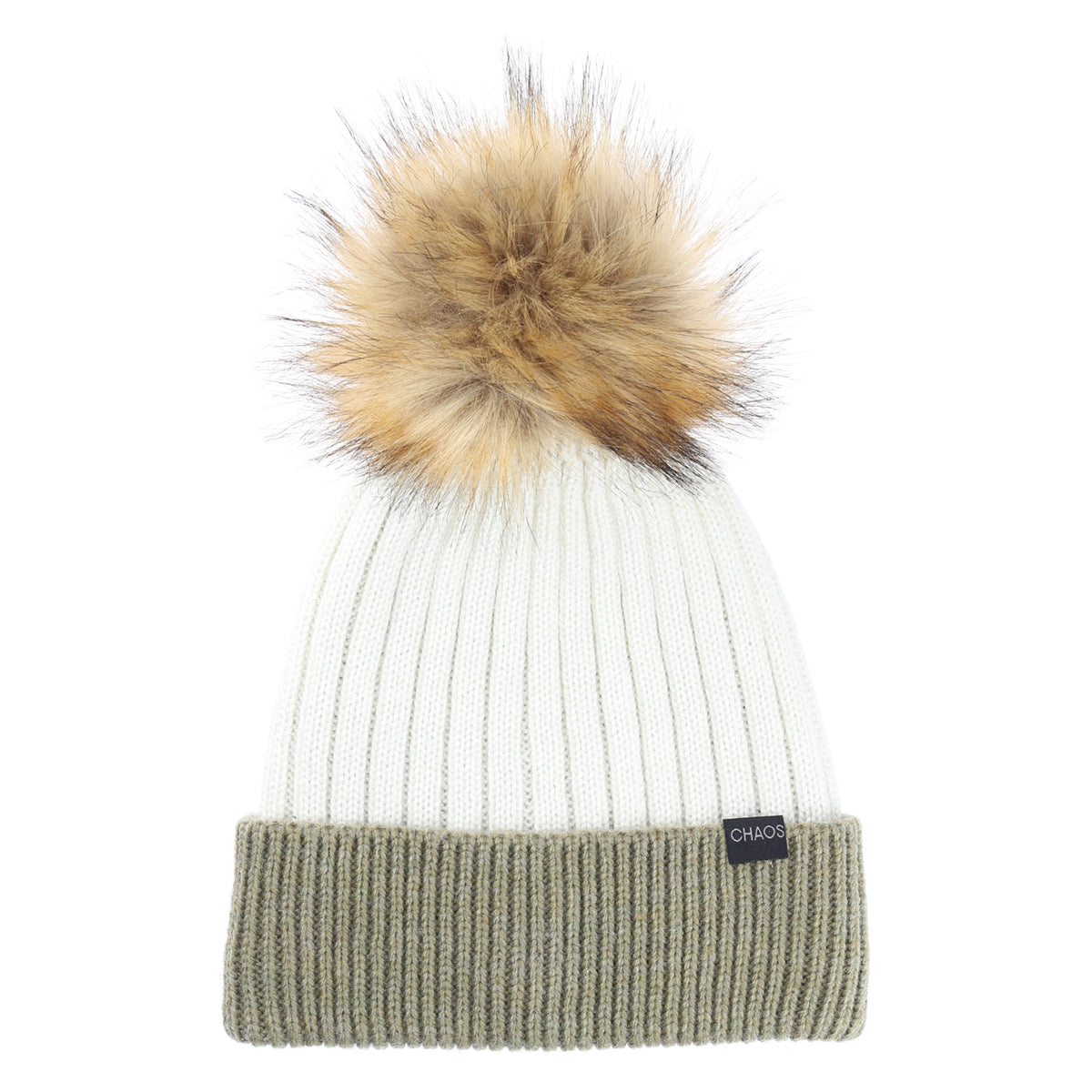 *LITTLE WHO* Pom Beanie Scallop Trim Top