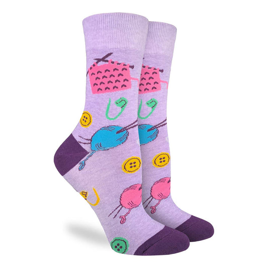 Women's Knitting Crew Socks