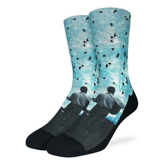 Men's Bob Dylan, Playing Guitar Socks