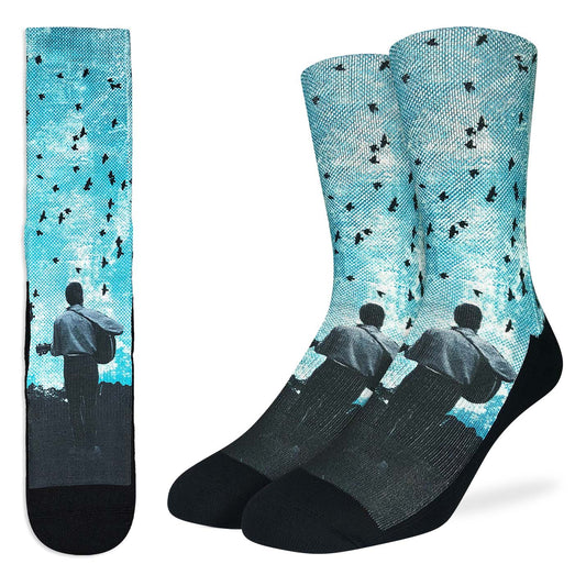 Men's Bob Dylan, Playing Guitar Socks