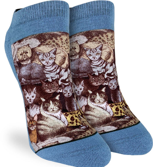 Women's Social Cats Ankle Socks