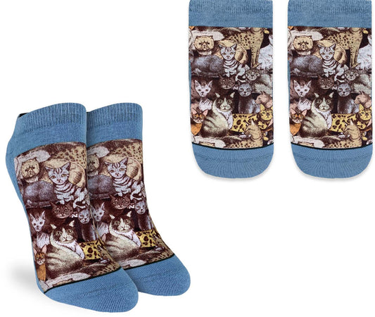 Women's Social Cats Ankle Socks