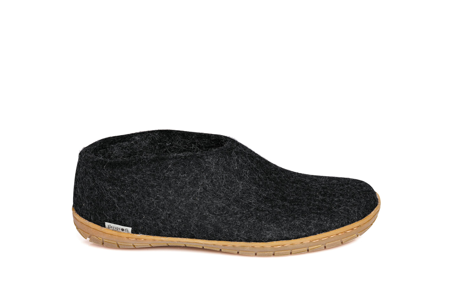 Glerups Shoe - Charcoal with Rubber Sole