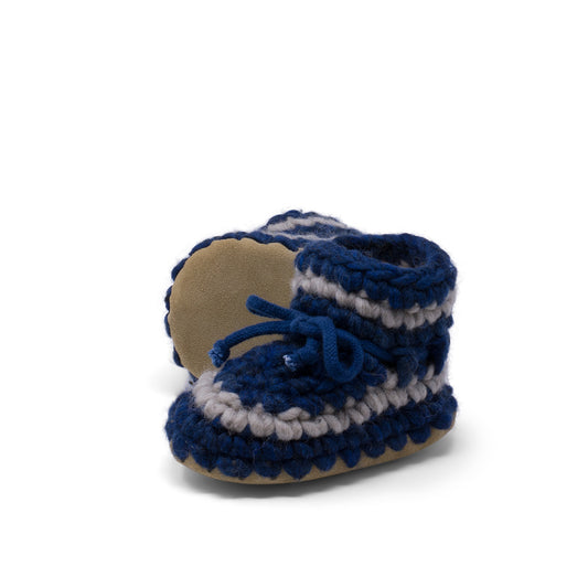 Children's Padraig Slippers - Denim Blue