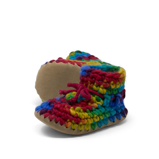 Children's Padraig Slippers - Multi Rainbow