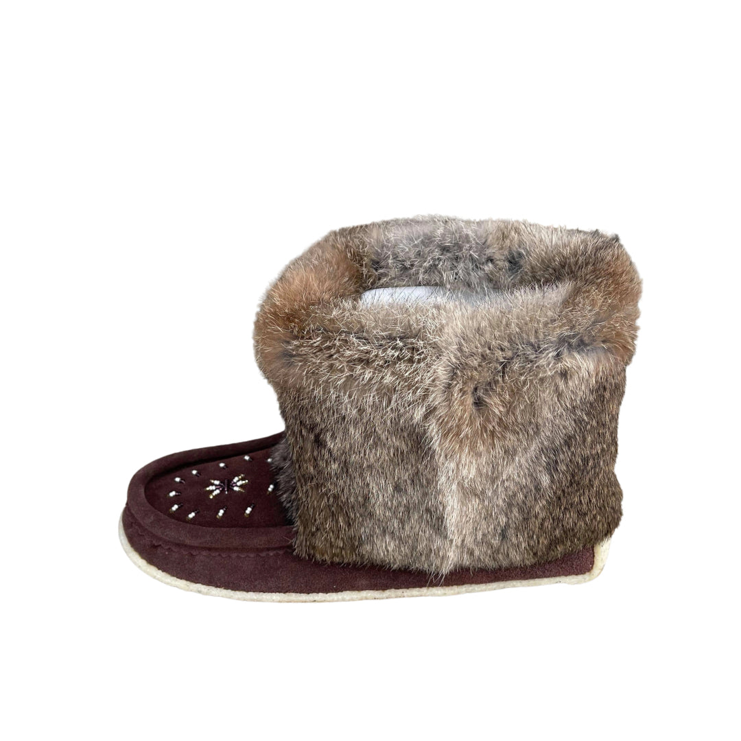 Ankle Mukluks - Chocolate Brown Suede
