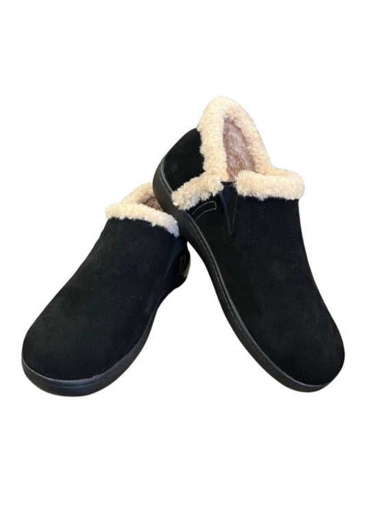 Cozie Rubber Sole Slippers - Black