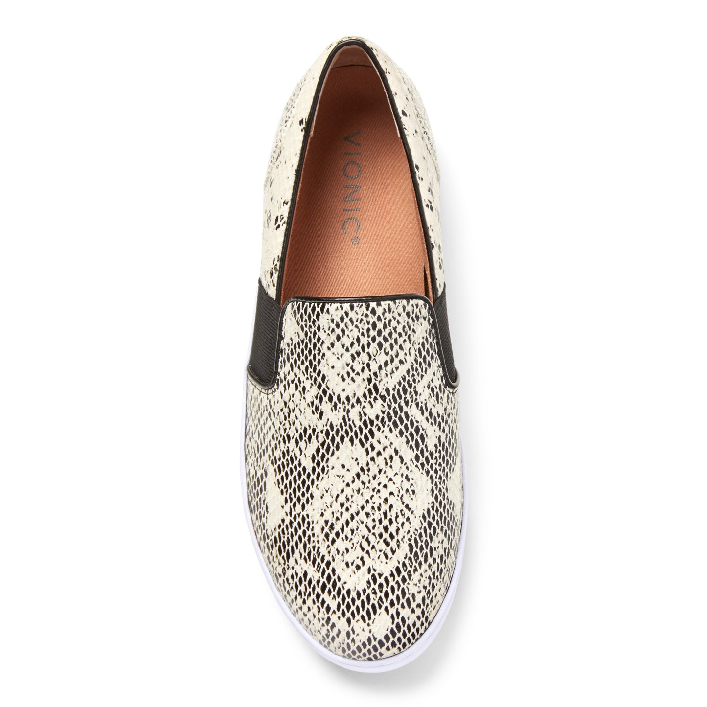Demetra Slip On Sneaker - White/Black Snake