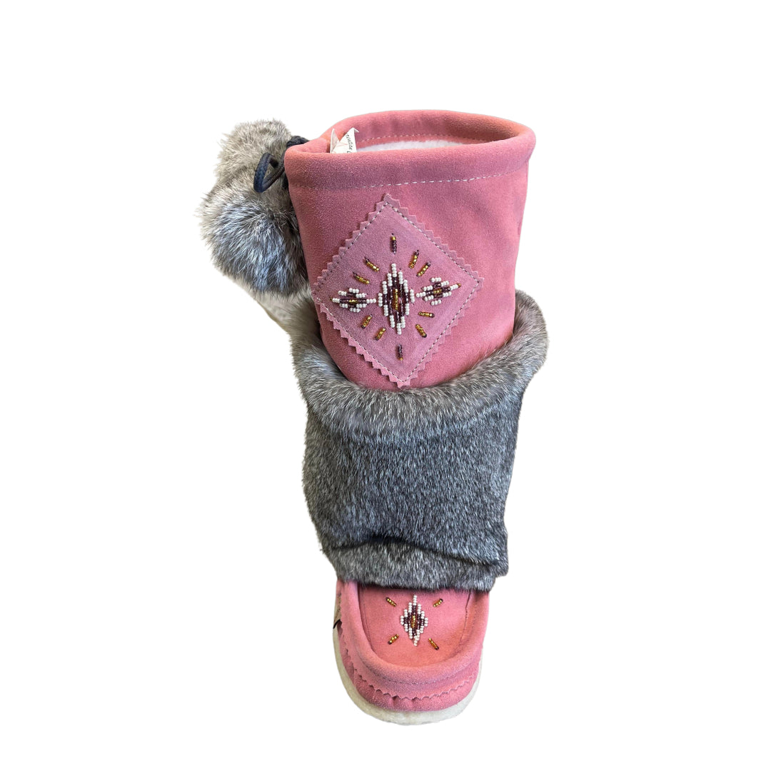 Mid Mukluks - Flamingo Pink (Crepe Sole)