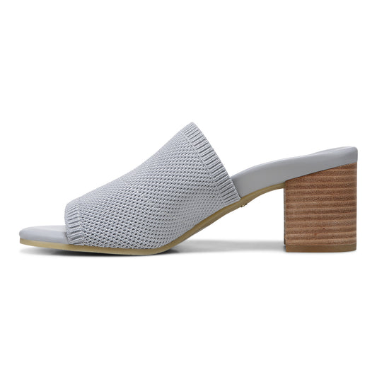 Fleur Heeled Sandal - Light Grey