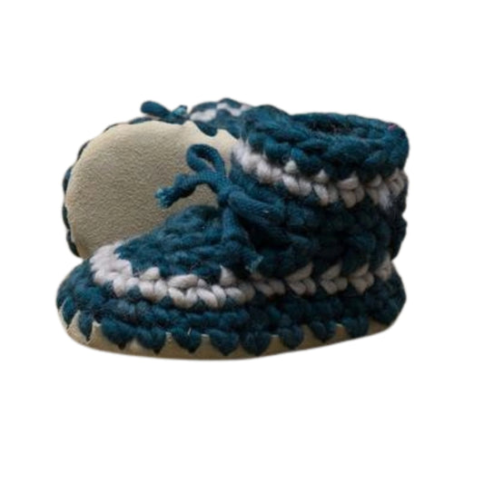 Children's Padraig Slippers - Forest Green