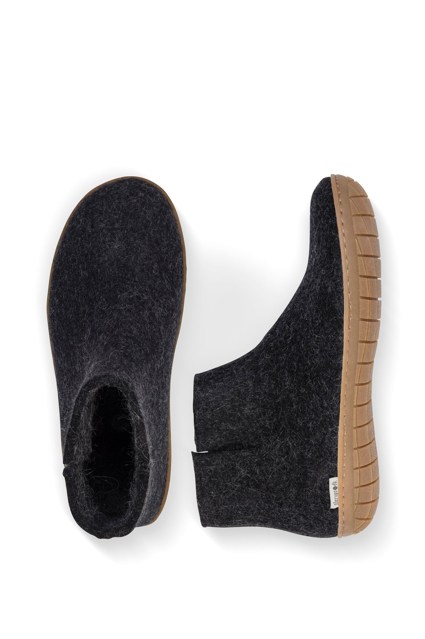 Glerups Ankle Boot - Charcoal with Rubber Sole