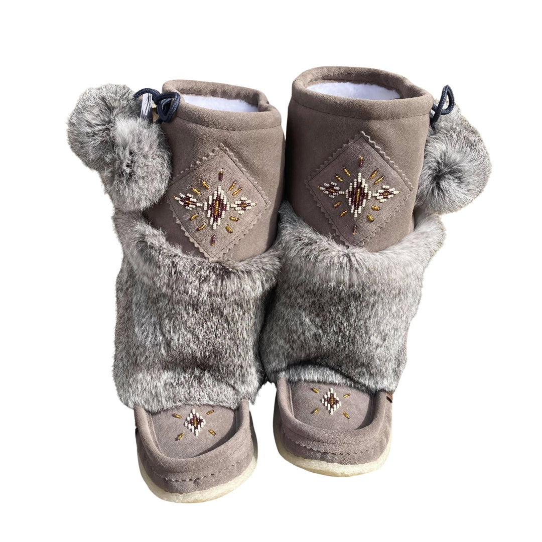 Mid Mukluks - Grey (Crepe Sole)