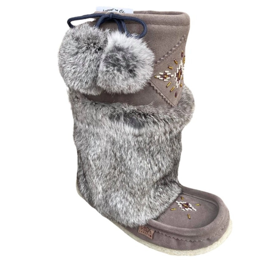 Mid Mukluks - Grey (Crepe Sole)