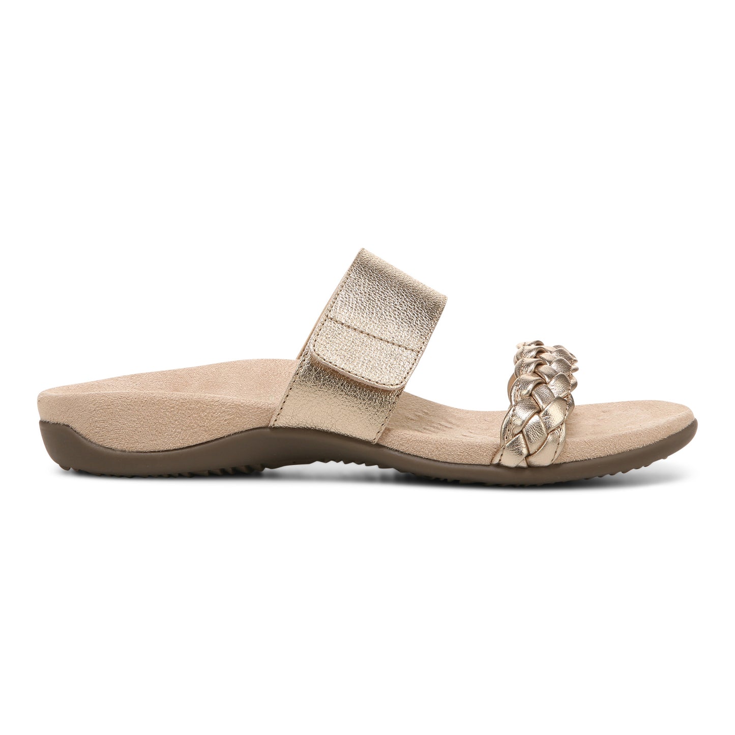 Jeanne Slide Sandal - Gold LAST ONE SIZE 6