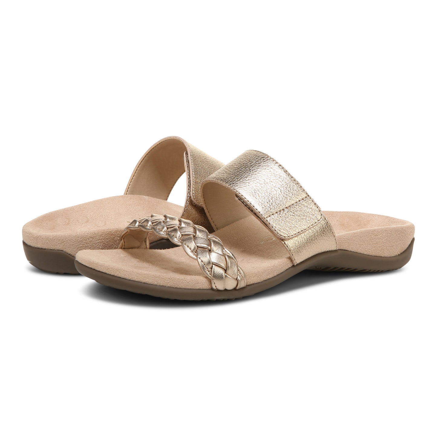 Jeanne Slide Sandal - Gold LAST ONE SIZE 6