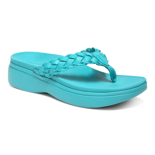 Kenji Platform Sandal - Lake Blue