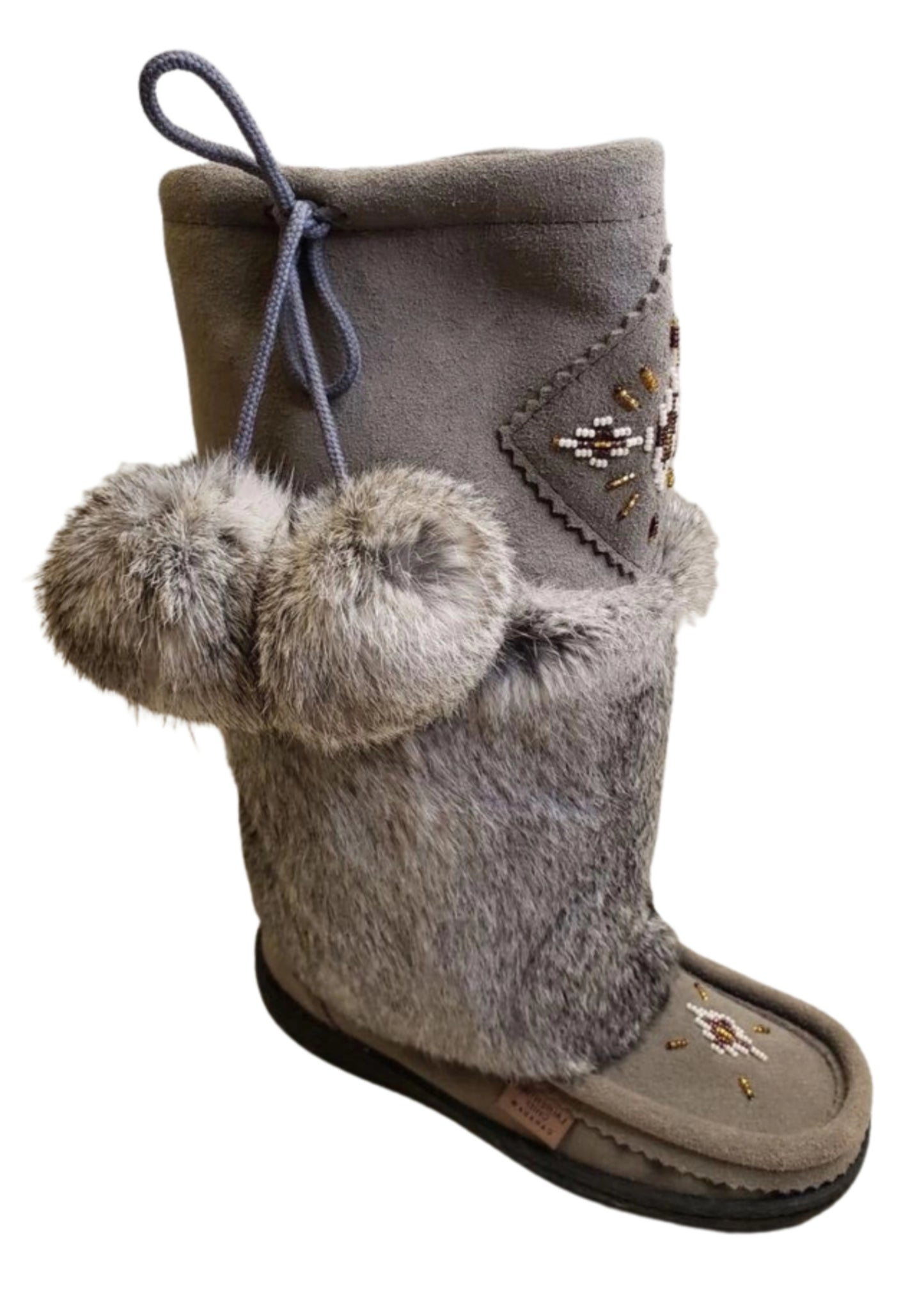 Mid Mukluks - Grey Suede Italia Sole LAST ONE SIZE 6
