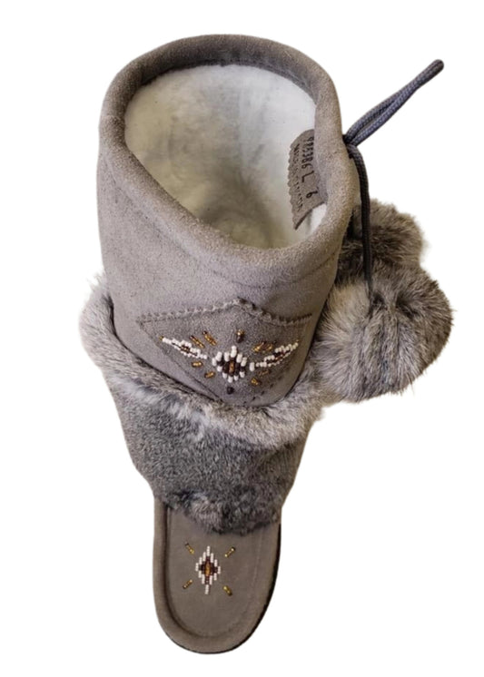 Mid Mukluks - Grey Suede Italia Sole