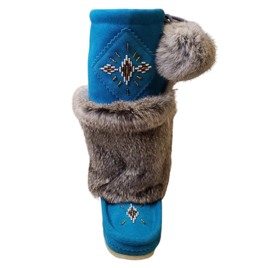 Mid Mukluks - Aqua (Crepe Sole)