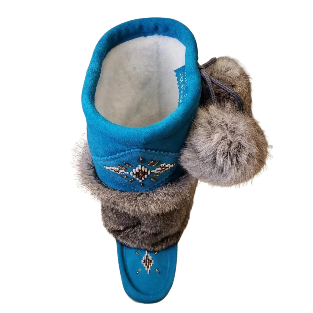 Mid Mukluks - Aqua (Crepe Sole)