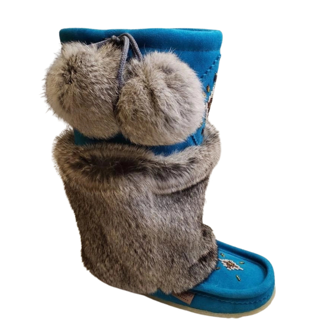 Mid Mukluks - Aqua (Crepe Sole)