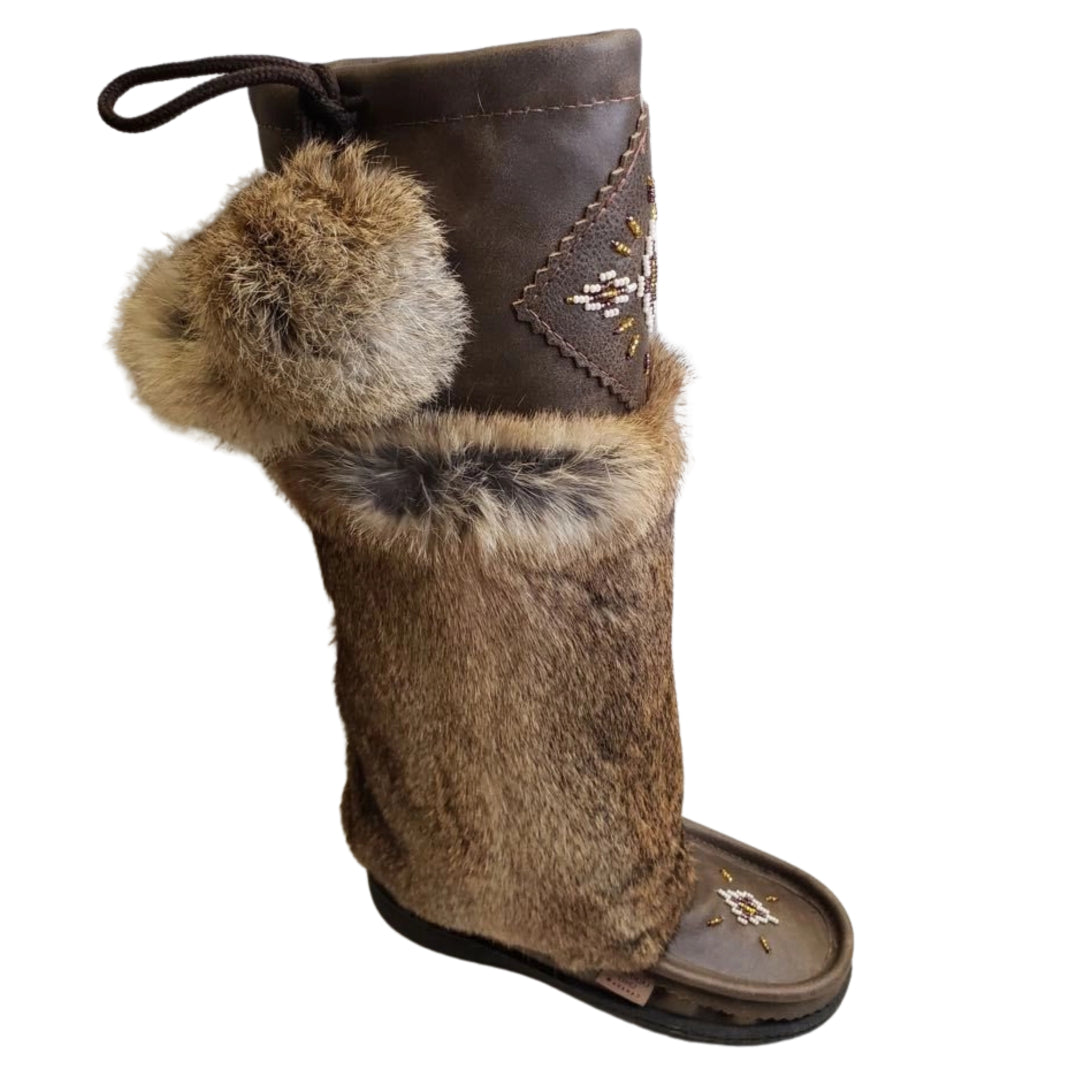 Tall Nappa Leather Mukluks - Antique Brown (Italia Sole)