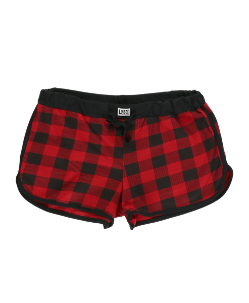 Red Plaid Women's Shorts