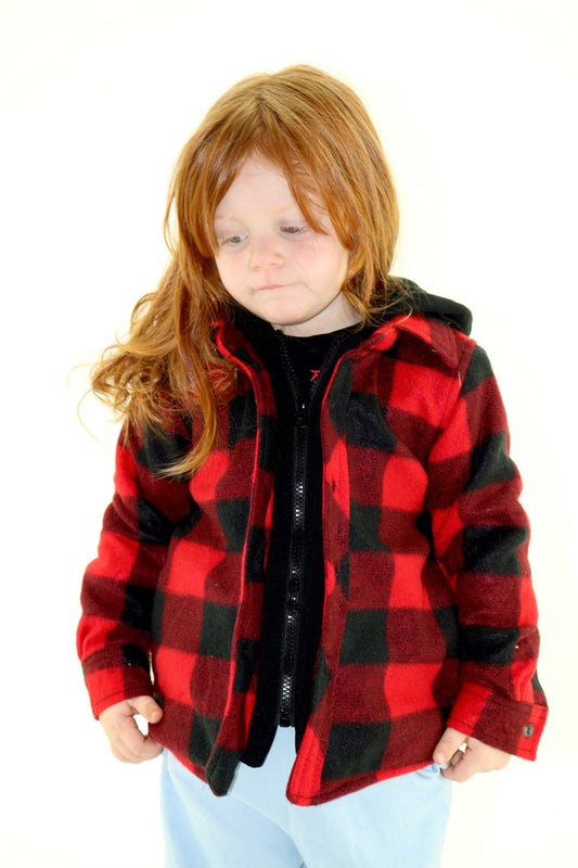 Plaid Polar Fleece Jacket - Kids/Youth