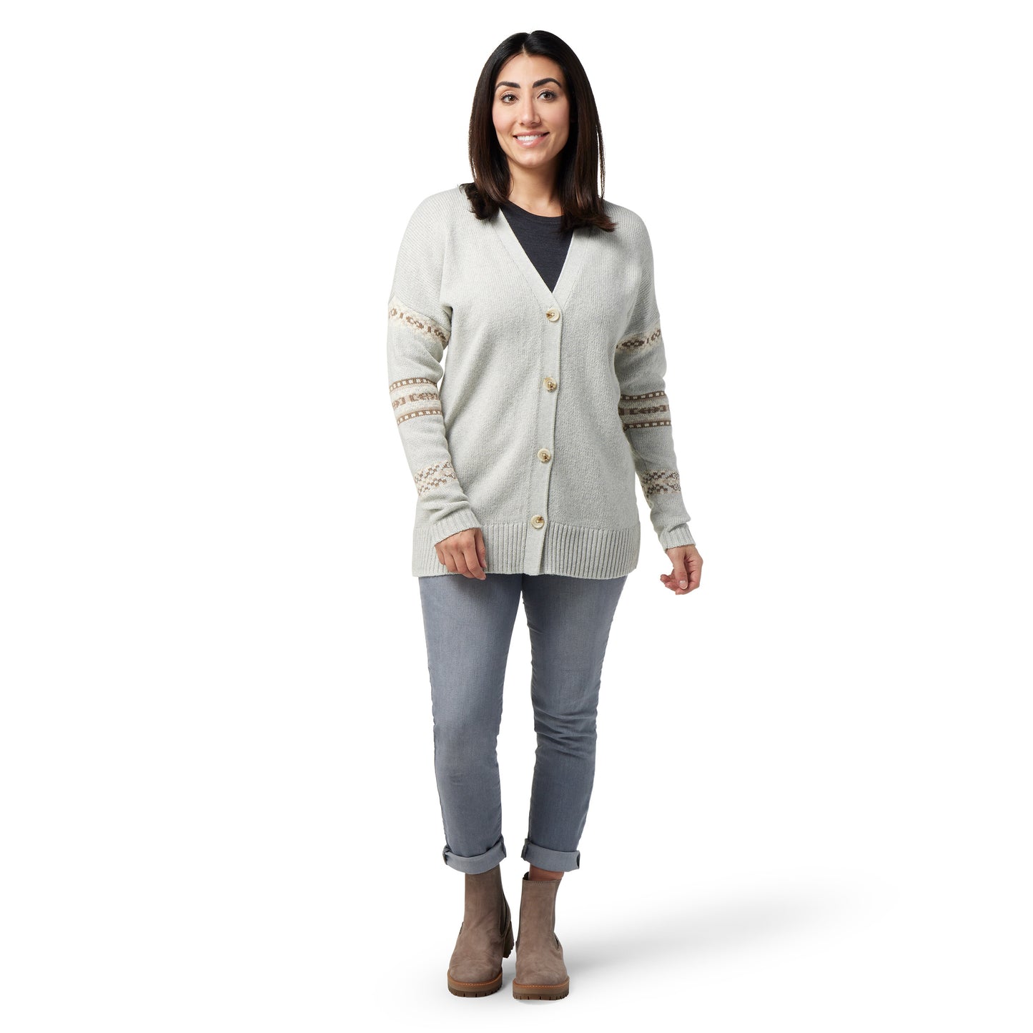 Ladies Cozy Lodge Boyfriend Cardigan