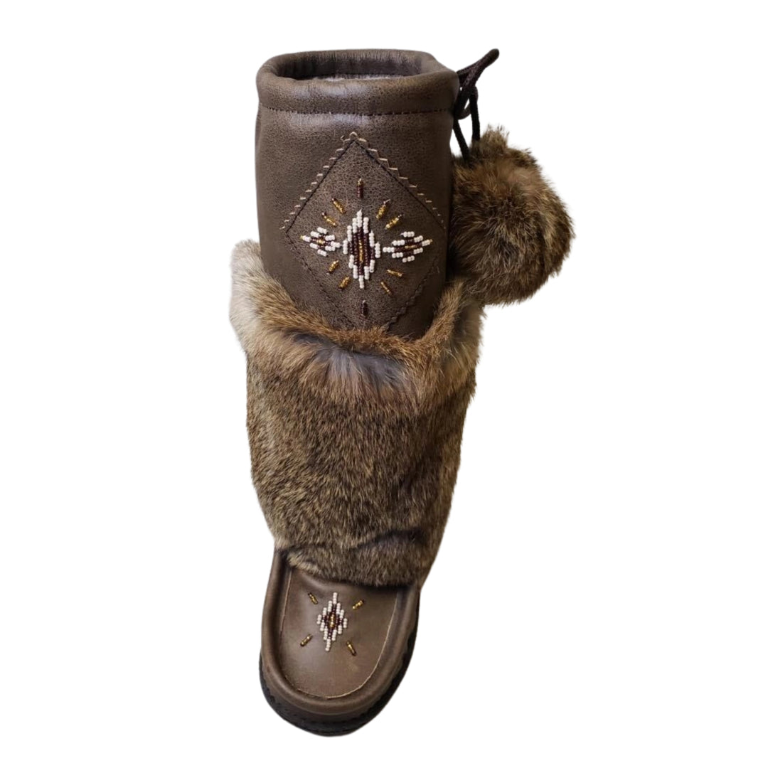 Tall Nappa Leather Mukluks - Antique Brown (Italia Sole)