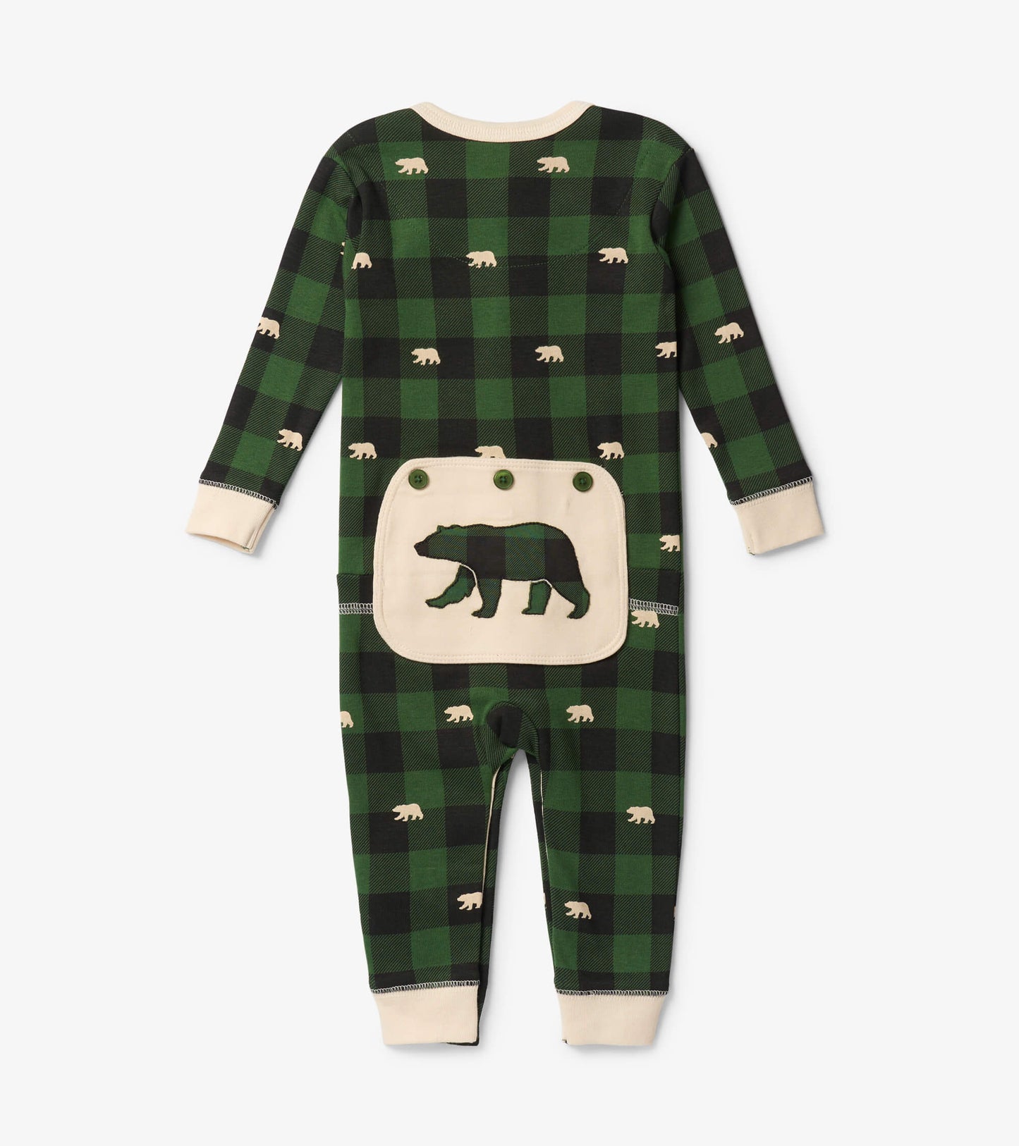 Green Plaid Union Suit Infant LAST ONE SIZE 6-12 MONTHS