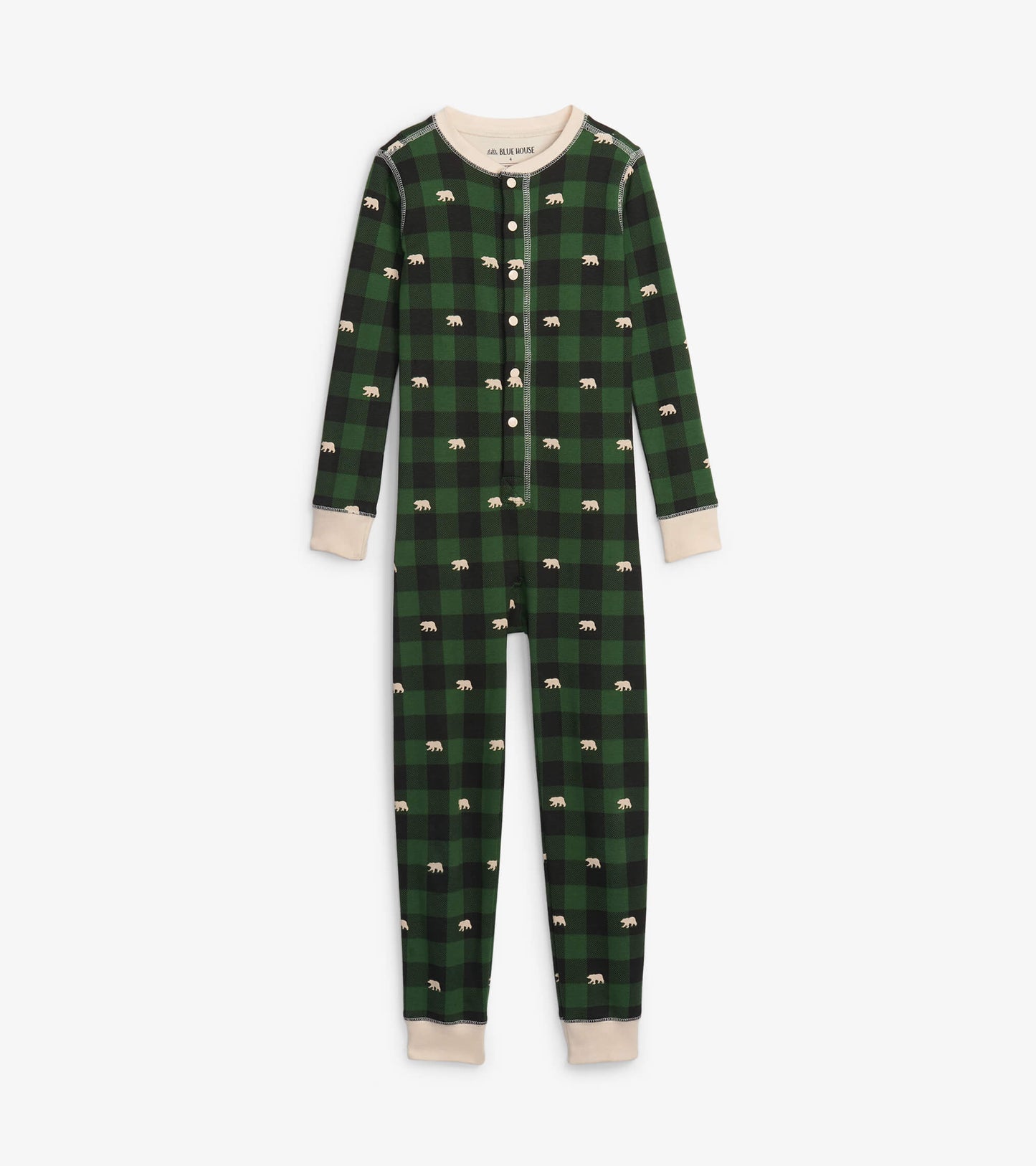 Green Plaid Union Suit - Kids/Youth LAST ONE SIZE 10