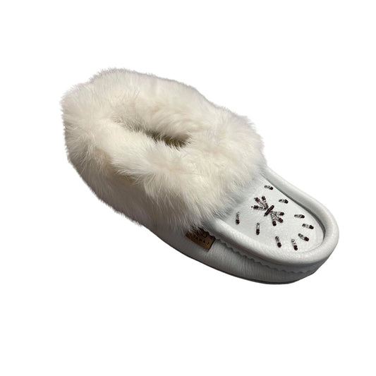 Nappa Leather Moccasins - White