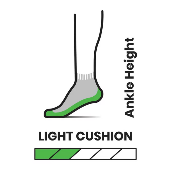 Hike Light Cushion Ankle Socks - Charcoal