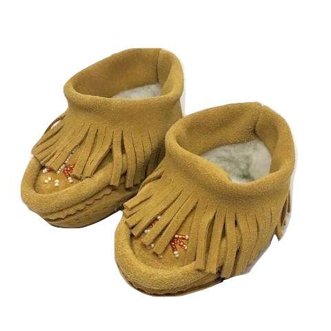 Children's Fringed Moccasins – Sheepskin Loft