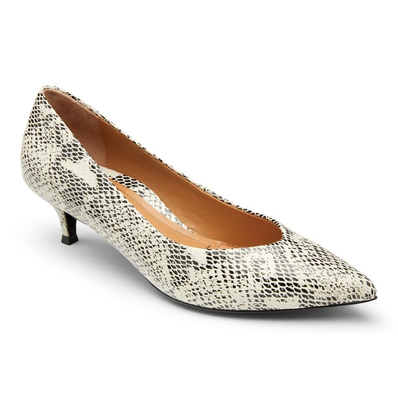 Kitten heel shop snakeskin shoes