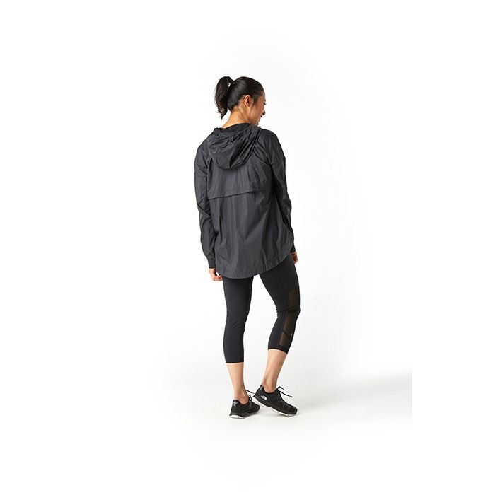 Women's Merino Sport Ultra Light Anorak Pullover - Black LAST ONE SIZE SMALL