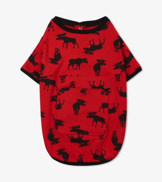 Moose On Red Dog Pyjamas