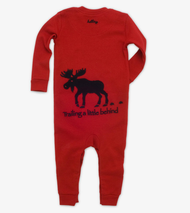 Moose On Red Family Pyjamas