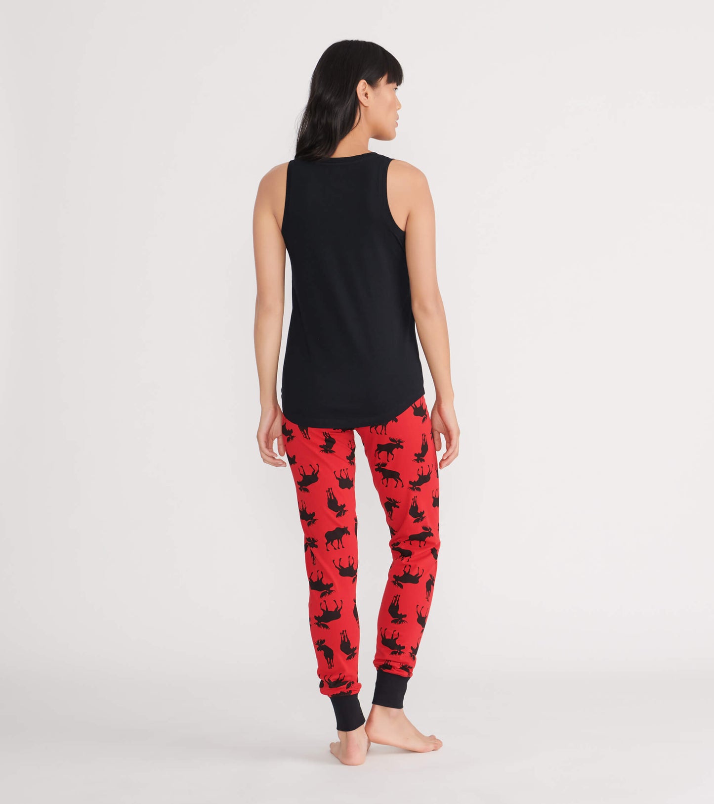 Moose On Red Women's Tank Top