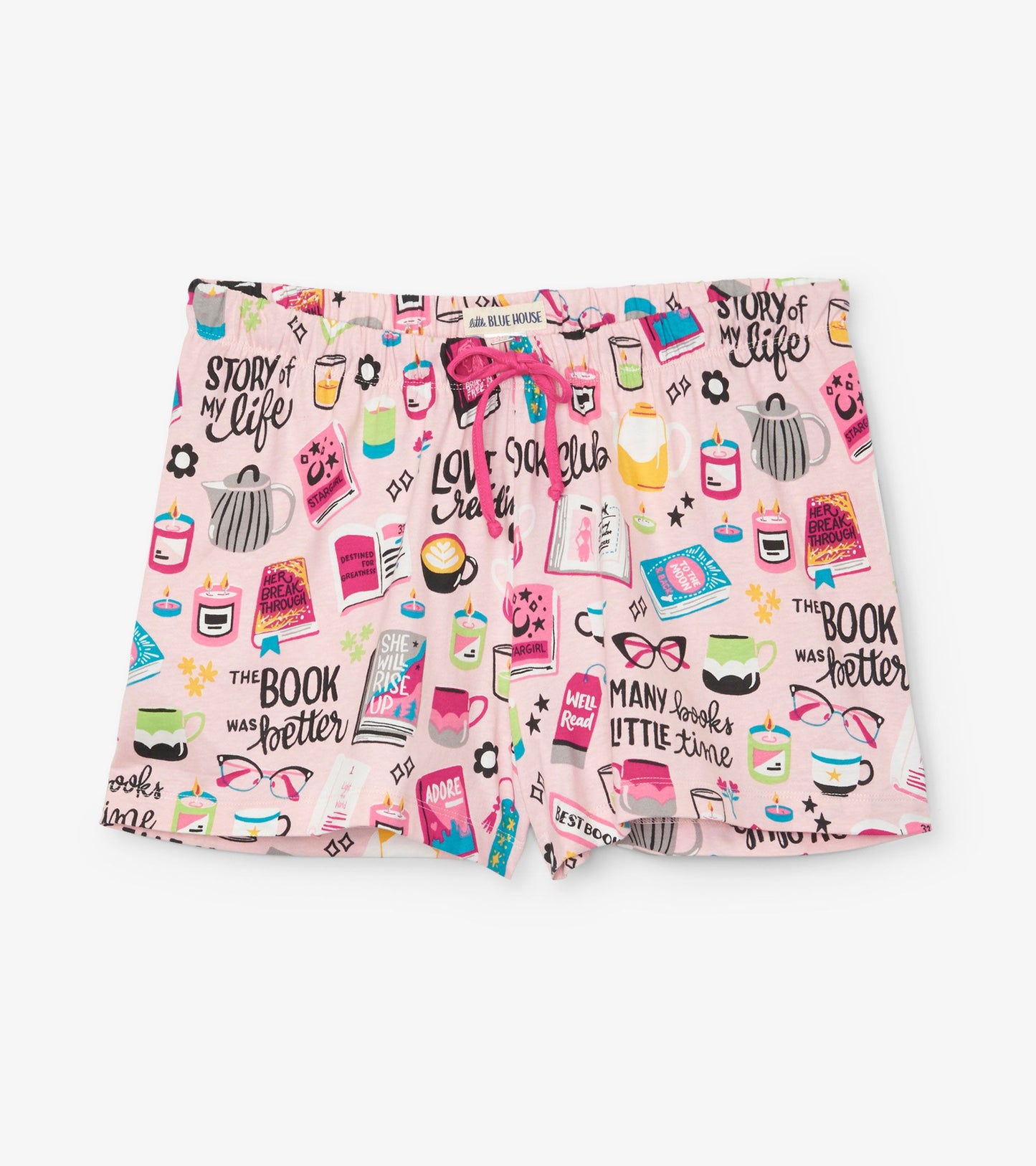 Book Club Women's Sleep Shorts LAST ONE SIZE XS