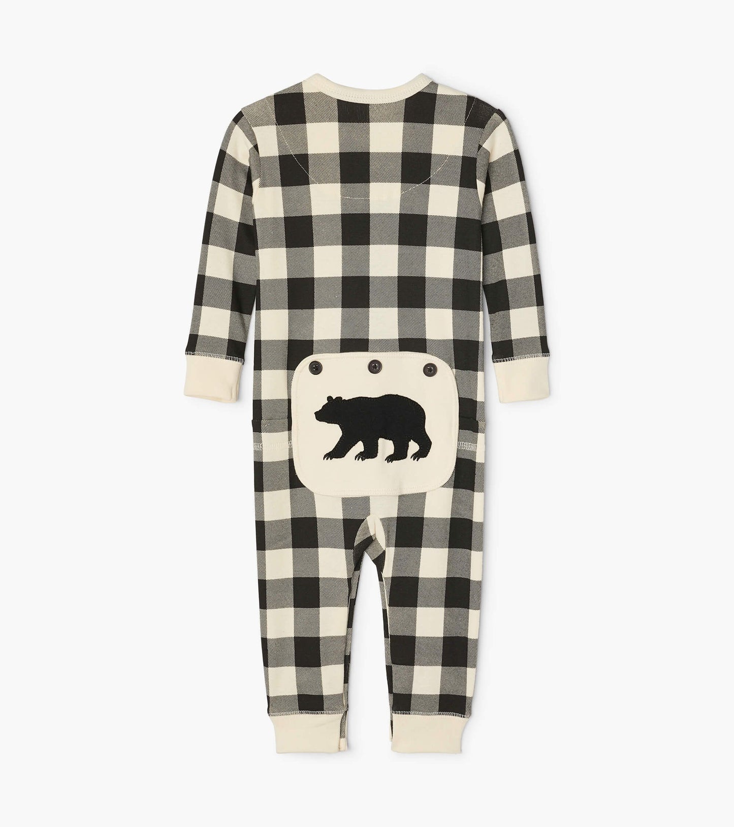 Cream Plaid Union Suit Infant