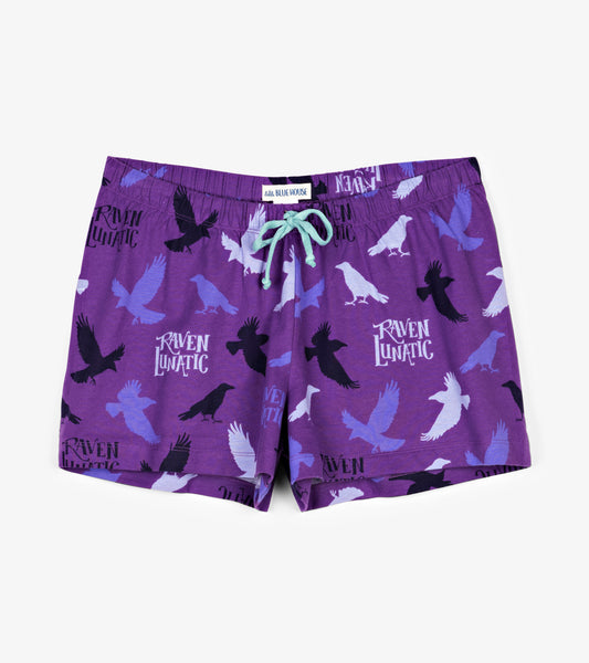 Raven Lunatic Women's Sleep Shorts