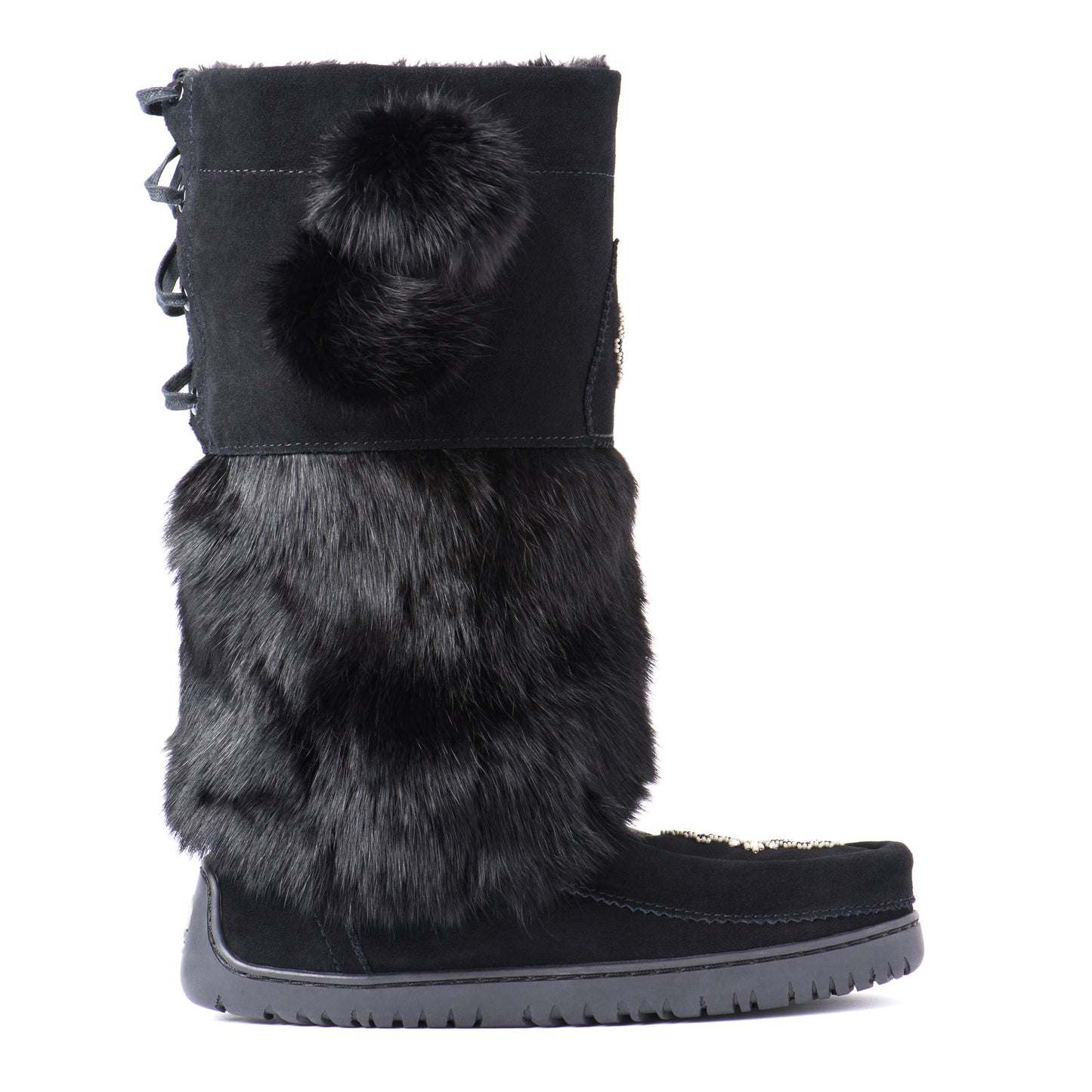 Adjustable Snowy Owl Mukluk - Black