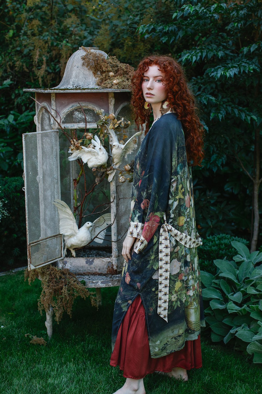 I Dream In Flowers Opera Duster