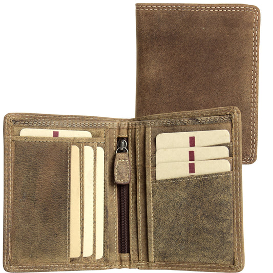 Leather Bill Fold Wallet - Style 216