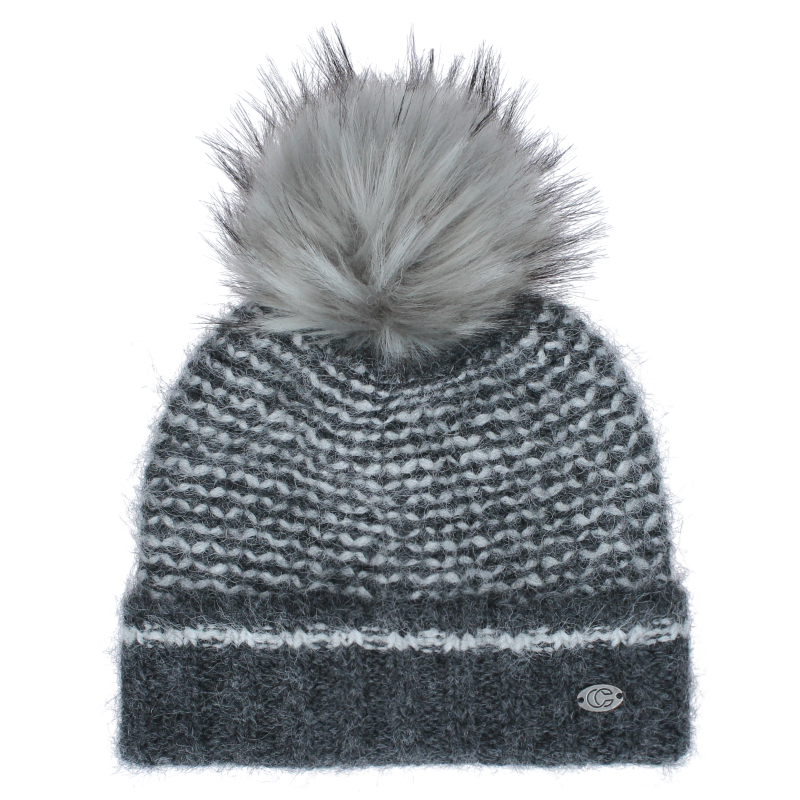 Fluff Beanie with Pom Pom