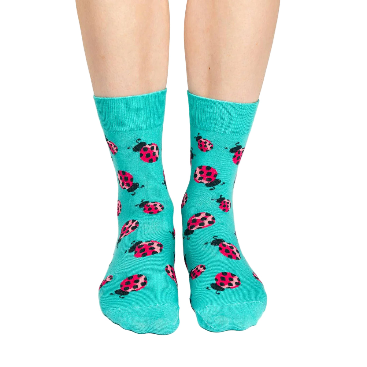 Women's Ladybug Crew Socks